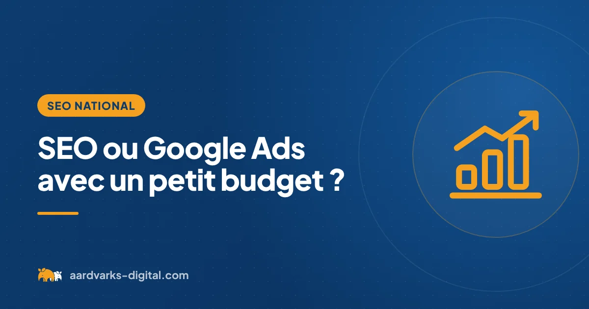 SEO ou Google Ads avec un petit budget ? – Aardvarks Digital