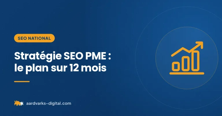 Stratégie SEO pour PME : le plan sur 12 mois